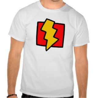 Red Blue and Yellow Lightning Bolt T Shirts