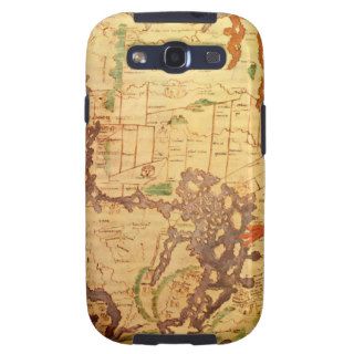 Anglo Saxon World Map Samsung Galaxy S3 Cases