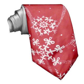 Holiday Snowflakes  Customizable Tie