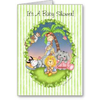 BaZooples Baby Shower Invitation Cards