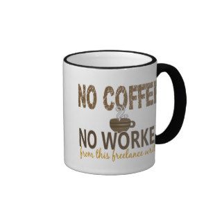 No Coffee No Workee Freelance Writer Coffee Mug
