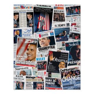 Obama Victory Around the World Poster
