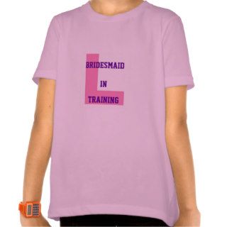 PINK L PLATE BRIDESMAID IN TRAINING T SHIRT
