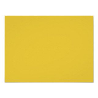 Lemon Zest Yellow Trend Color Customized Template Poster