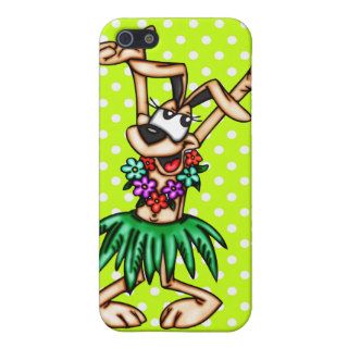 Cartoon Dog Doing A Hula Dance Cases For iPhone 5