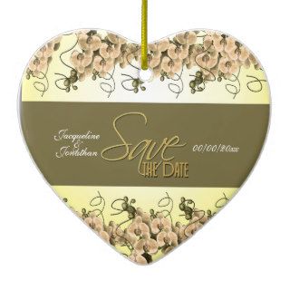 save the date CUSTOMIZE Christmas Tree Ornaments