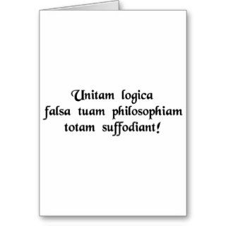 May faulty logic undermine your entire philosophy card