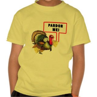 Pardon Me Funny Turkey Day Design Tshirt