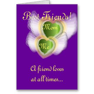 Best Friends, Mom Me Customize Greeting Cards