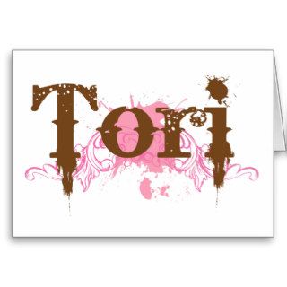 Personalized Tori Name Card