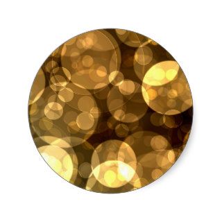 Elegant Black Gold Bubble Stickers