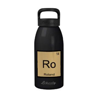 Roland Name Chemistry Element Periodic Table Water Bottles