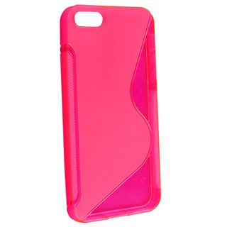 BasAcc Clear Hot Pink S Shape TPU Rubber Case for Apple iPhone 5/ 5S BasAcc Cases & Holders