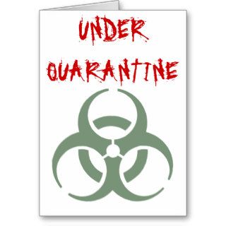 Quarantine   get well soon Card