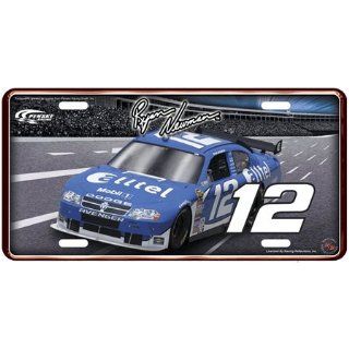 #12 Ryan Newman '08 Metal License Plate w/ Car & Number Automotive