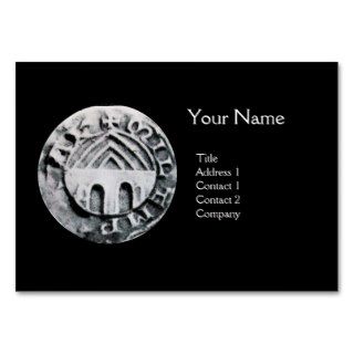 SEAL OF THE KNIGHTS TEMPLAR MONOGRAM pearl Business Cards