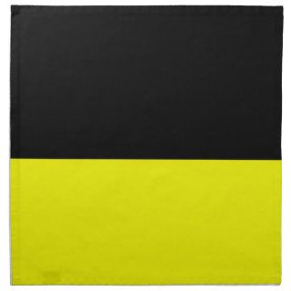 top black bottom yellow DIY custom background Napkins