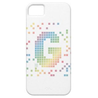 Rainbow Pixel Typeface – Letter G iPhone 5 Cover