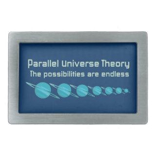 Parallel Universe Theory Rectangular Belt Buckles