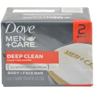 Dove Deep Clean Body and Face Bar 2 x 4.25 ounce Soap Dove Soaps