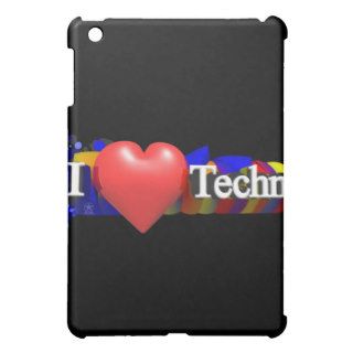 I heart Techno #1 by fameland iPad Mini Covers