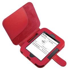 Red Case/ Screen Protector/ LED Light for Barnes & Noble Nook 2 BasAcc Tablet PC Accessories