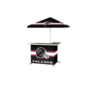 Best of Times Atlanta Falcons All Weather L Shaped Patio Bar with 6 ft. Umbrella 2001W1226