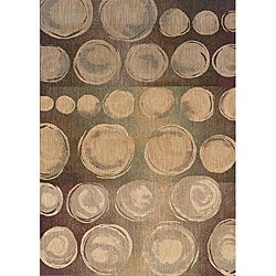 Messina Beige/Brown Transitional Area Rug (3'10 x 5'5) Style Haven 3x5   4x6 Rugs