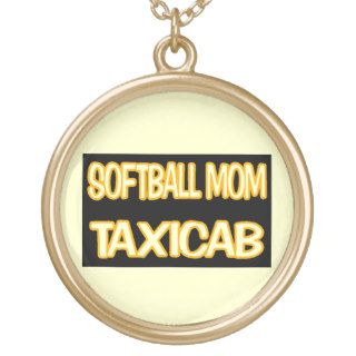 Softball Mom Taxicab Custom Necklace