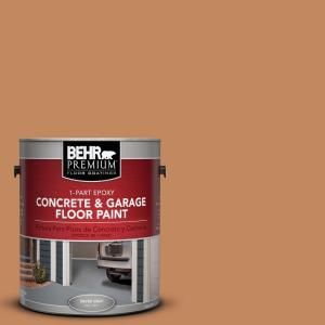 BEHR Premium 1 Gal. #PFC 17 Rusty Orange 1 Part Epoxy Concrete and Garage Floor Paint 93001