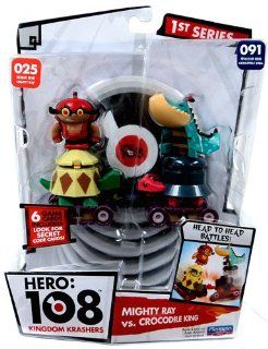 Hero 108 Kingdom Crashers ~ Mighty Ray vs. Crocodile King Toys & Games
