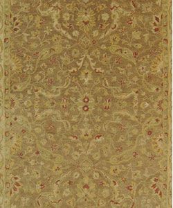 Handmade Antiquities Treasure Brown/ Gold Wool Rug (9'6 x 13'6) Safavieh 7x9   10x14 Rugs