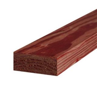 WeatherShield 2 in. x 4 in. x 8 ft. #1 Redwood Tone Pressure Treated Lumber 107993