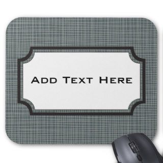 Personalized Masculine Print for Him Mousepad