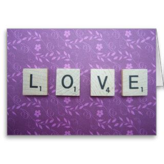 Purple Love Valentine's Day Card
