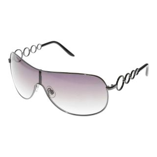 Solargenics Metal Shield Sunglasses, Silver, Womens