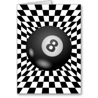 Behind the Mystical Eight Ball Greeting Card