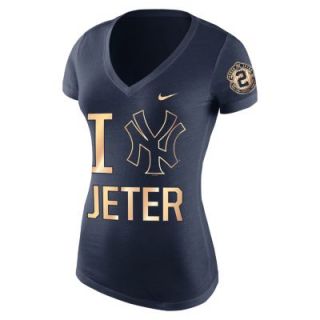 Nike I Love Jeter (MLB Yankees / Derek Jeter) Womens T Shirt   Navy
