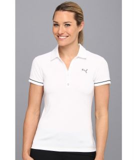 PUMA Golf Tech Polo 14 Womens Short Sleeve Pullover (White)