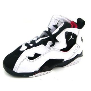 Nike Air Jordan True Flight Pre School (White / Metallic Silver / Black / Varsity Red) 343796 103 Basketball Shoes Shoes