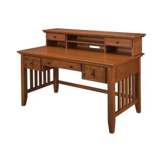 Pan American Executive Desk and Hutch, Cottage Oak