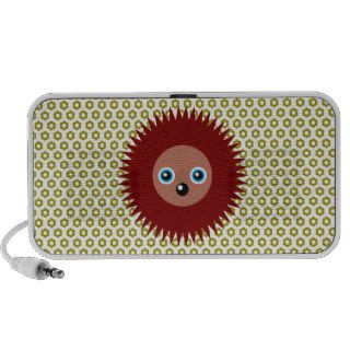 Cute little hedgehog travel speakers