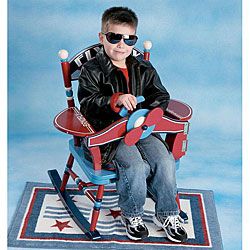 Fly Boy Airplane Rocking Chair