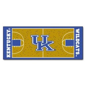 FANMATS University of Kentucky 2 ft. 6 in. x 6 ft. Basketball Court Runner Rug 8262