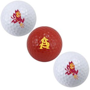 Arizona State Sun Devils Team Golf 3pk Golf Ball Set