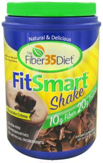 Fiber 35 Diet   FitSmart Protein/Fiber Shakes Chocolate Creme Shake   1.6 lbs.