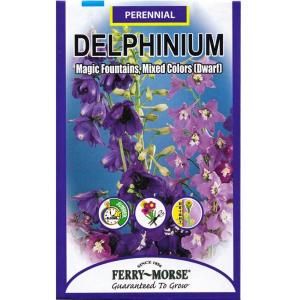 Ferry Morse 125 mg Magic Fountains Mixed Colors Dwarf Delphinium Seed 1045