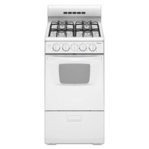 Amana 20 in. 2.6 cu. ft. Gas Range in White AGG222VDW