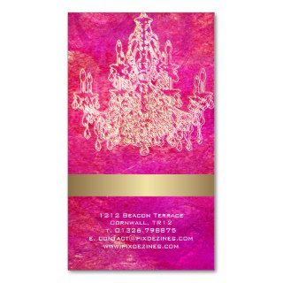 PixDezines crystal chandelier/watercolor affects Business Card Templates