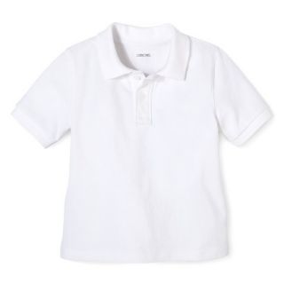 Cherokee Toddler School Uniform Short Sleeve Pique Polo   True White 4T